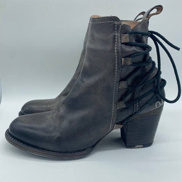 Bed Stu Cobbler Women's size 10 Blaire Brown Heel Leather Blaire Booties - Picture 3 of 11